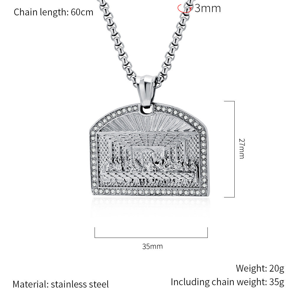 Steel Necklace - Vintage Hip Hop Pendant