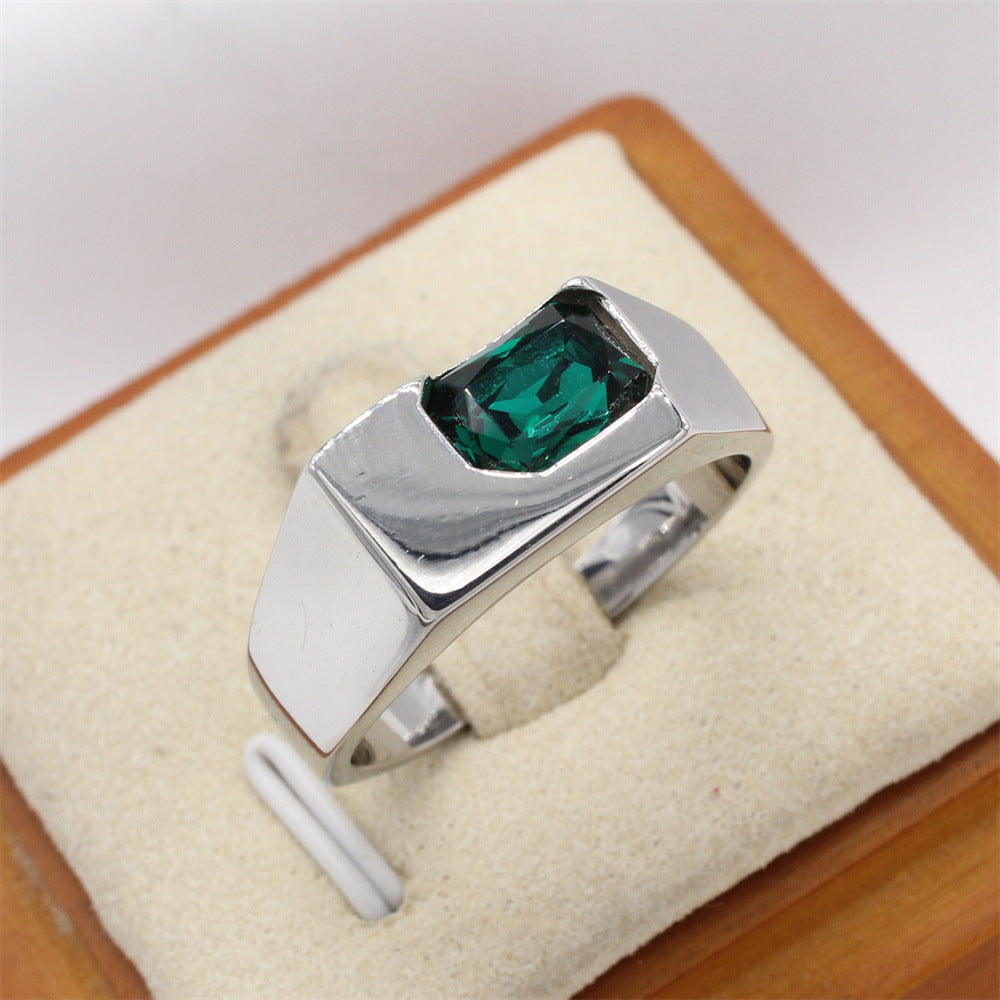 Niche High-End Titanium Steel Zircon Ring for Women - INS Style 2024 Collection