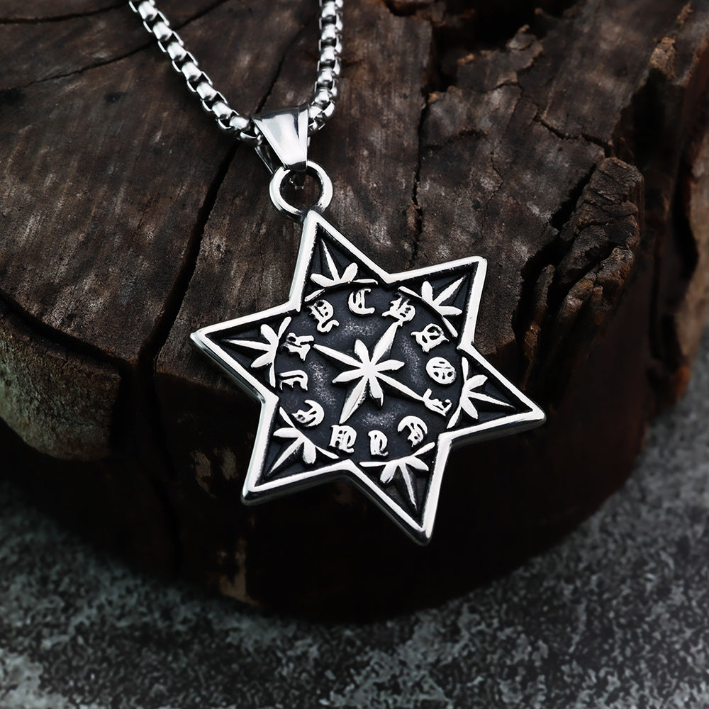 European And American Style Fashion Hexagram Pendant Jewelry
