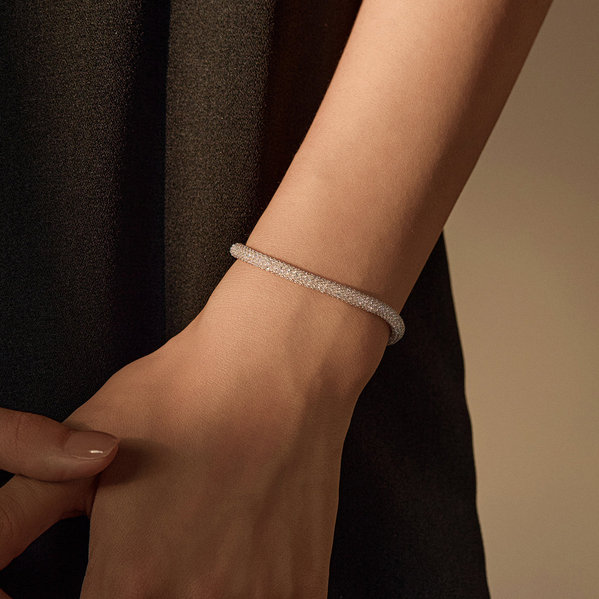 925 Sterling Silver Mesh Woven Bracelet