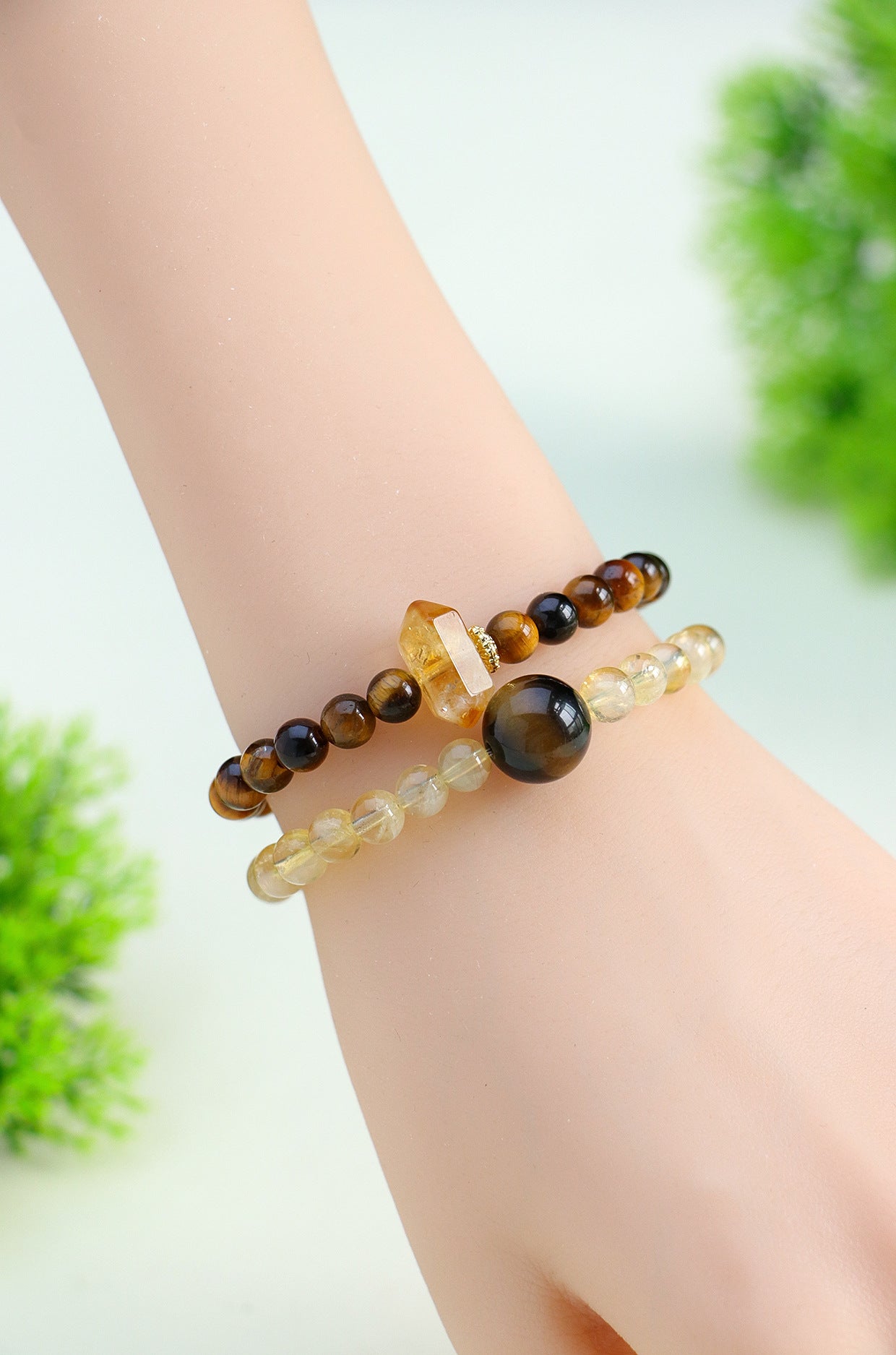 Planderful Fortune's Favor Bracelet – Unique Yellow Tiger Eye Design