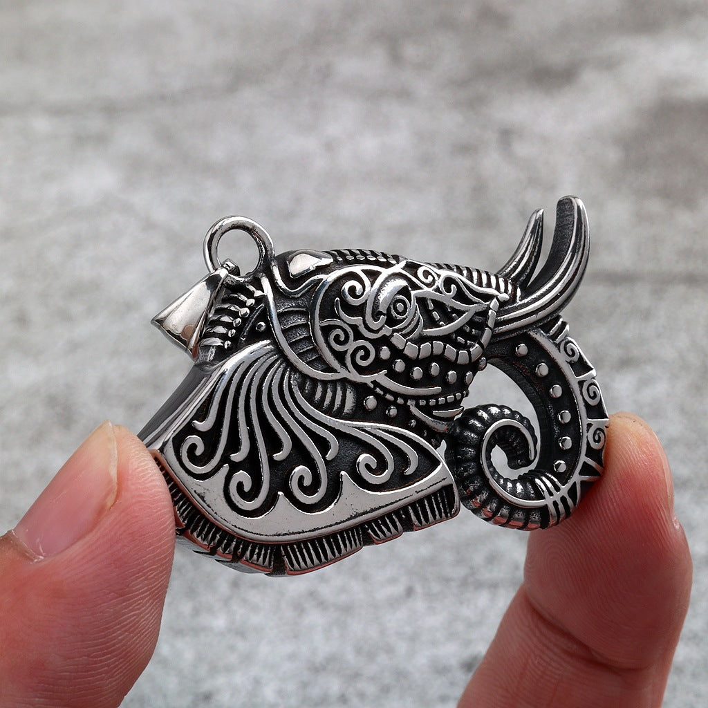 Vintage Stainless Steel Men's Ring