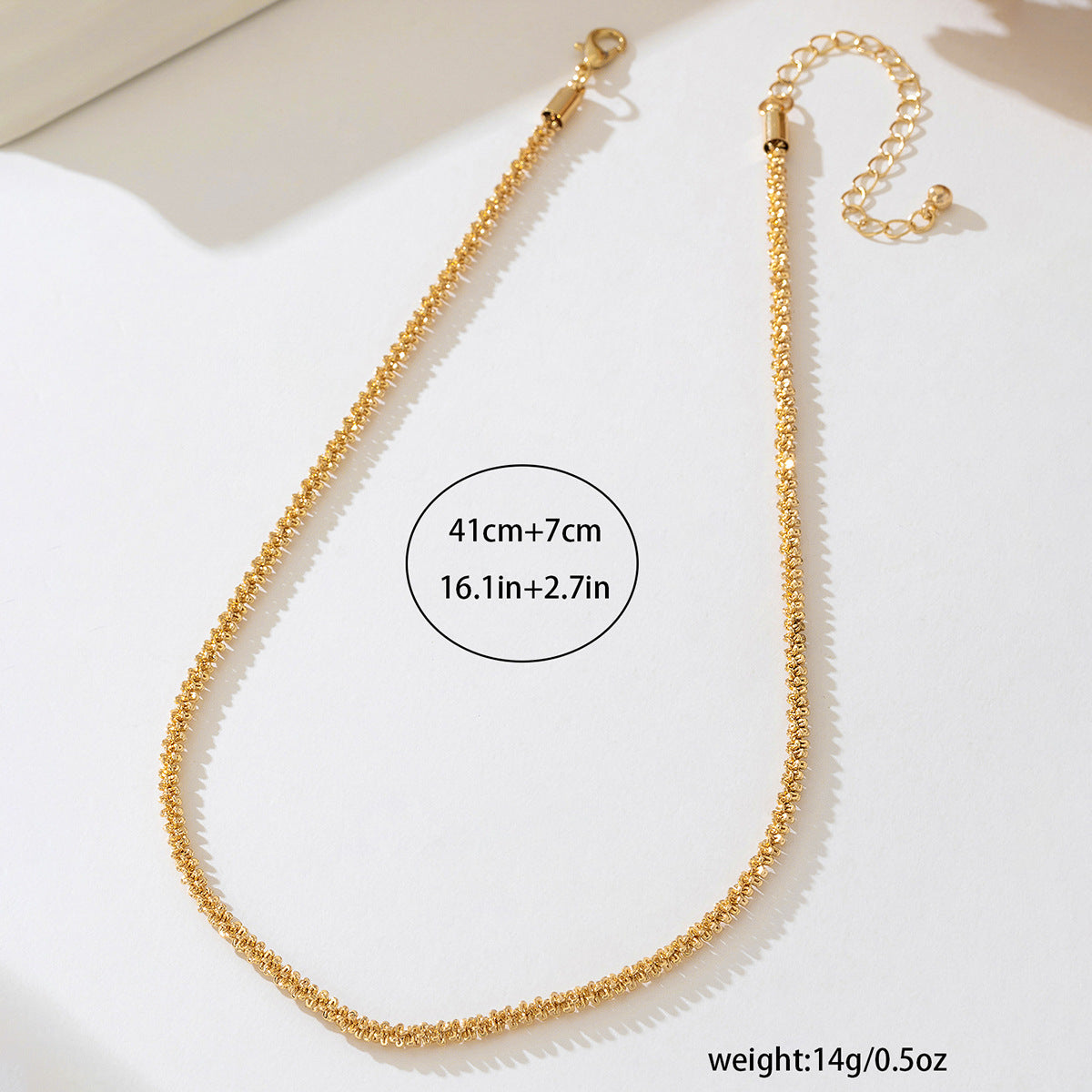 Planderful Vienna Verve Necklace – Minimalist Metal Design for Daily Wear