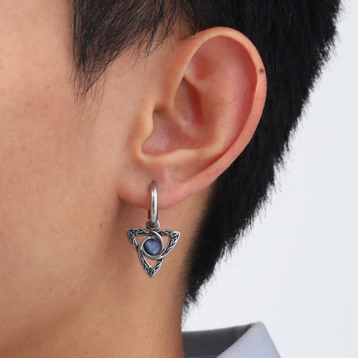 Natural Stone Single Earrings — Five Stone Options