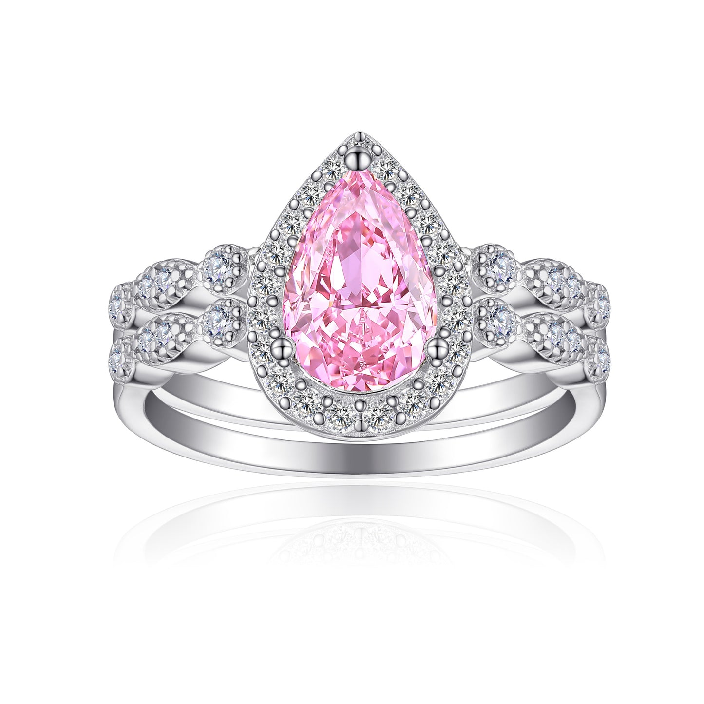 Sterling Silver 1.5ct Colored Treasure Ring for Women