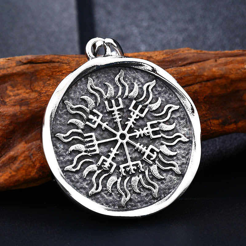 Viking-Inspired Stainless Steel Pendant for Men – Personalized Retro Jewelry from Europe and America