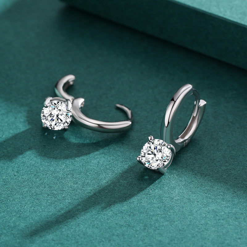 Planderful Everyday Genie Earrings – Versatile Minimalist Design with Shining Zircon