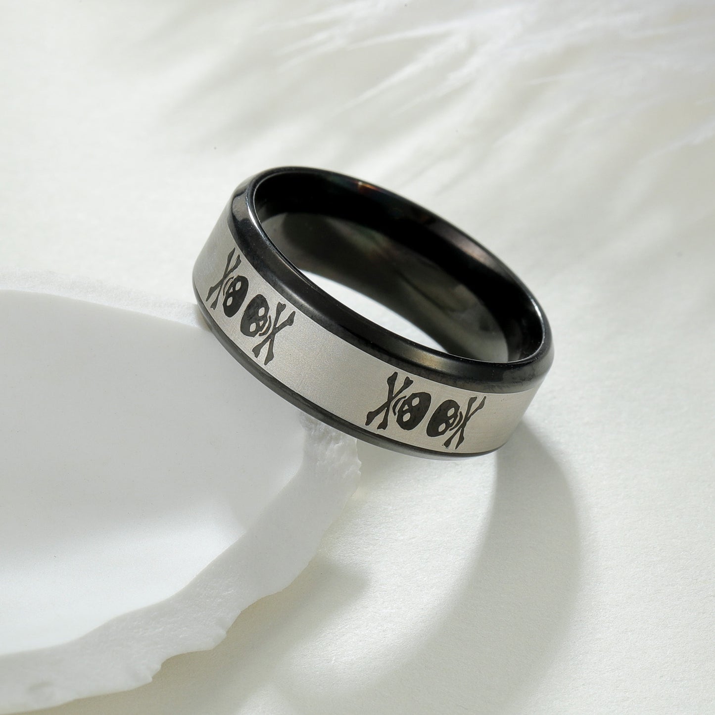 Planderful Everyday Genie 8mm Stainless Steel Ring Unisex Protection Statement For Men