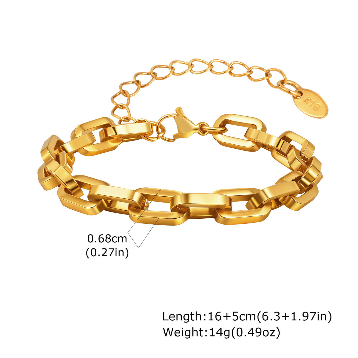 Cross Stainless Steel Bracelet Unisex