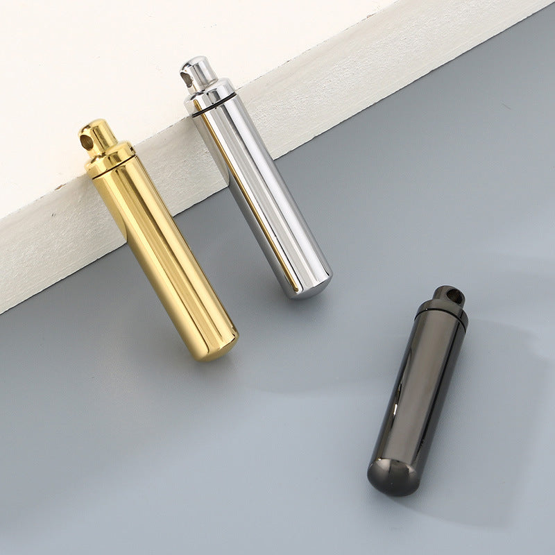 Planderful Perfume Bottle Pendant Openable Unisex Necklace