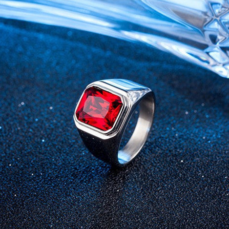 Planderful Minimalist Zircon Ring Titanium Steel Unisex for Men and Women Durable Everyday Jewelry