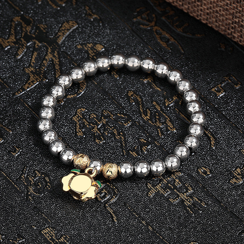 Steel Bracelet – Elegant Kirin Beaded Bracelet