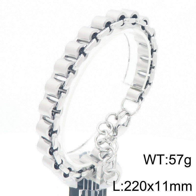 Planderful Personalized Bamboo Chain Bracelet For Men