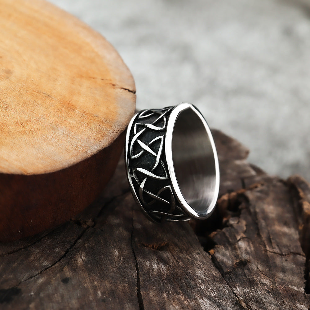 Amazon Personalized Viking Men's Stainless Steel Ring Jewelry
