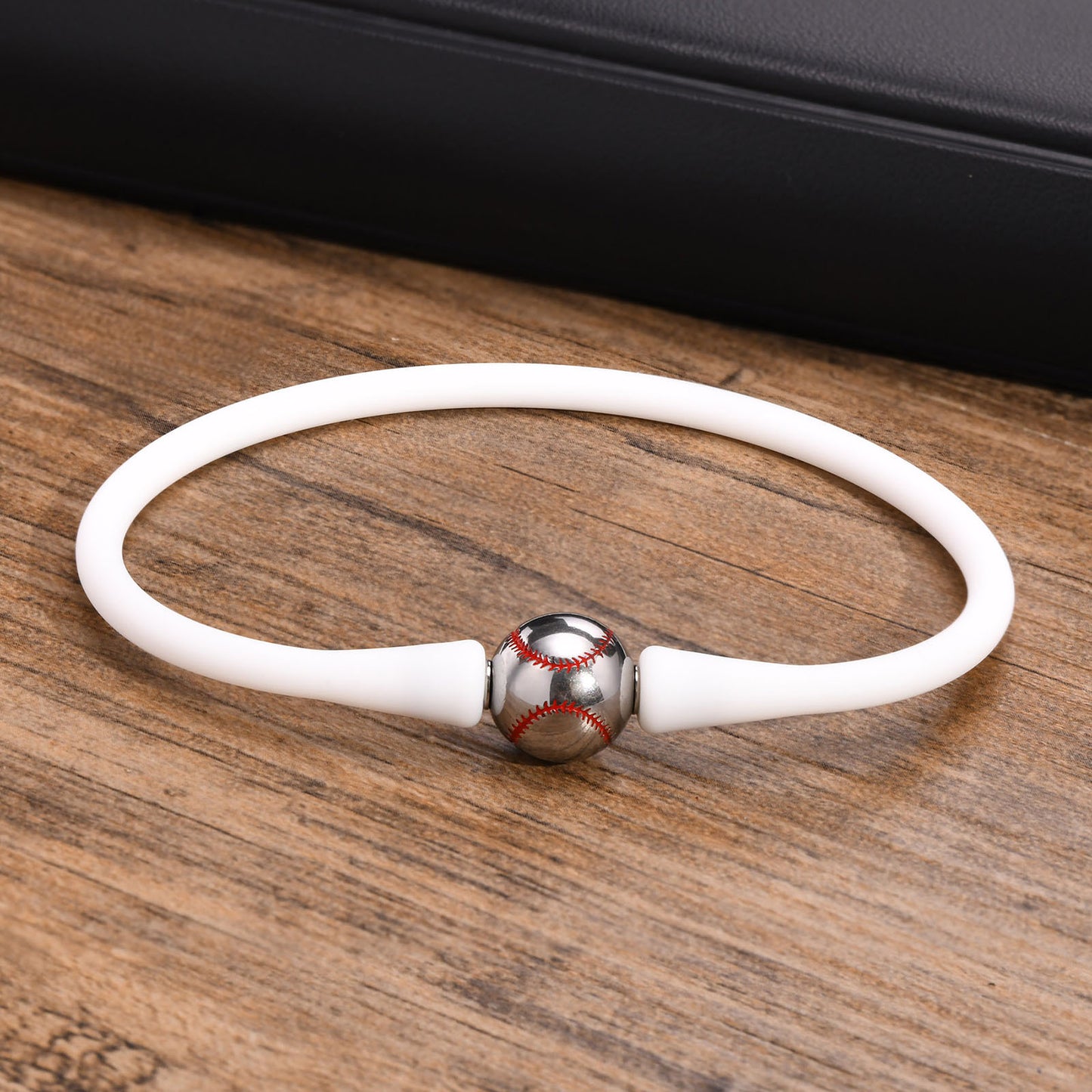 Cross-Border Jewelry Wholesale Stainless Steel Baseball Bracelet for Men