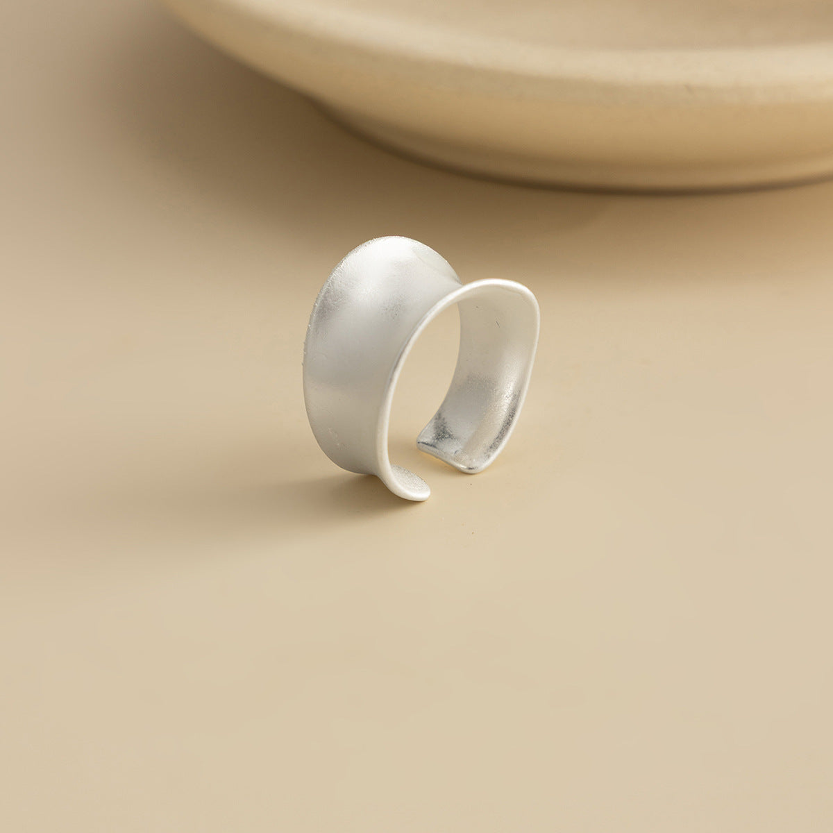 Planderful Vienna Verve Ring For Women Retro Beating Pleated Opening Statement Jewelry