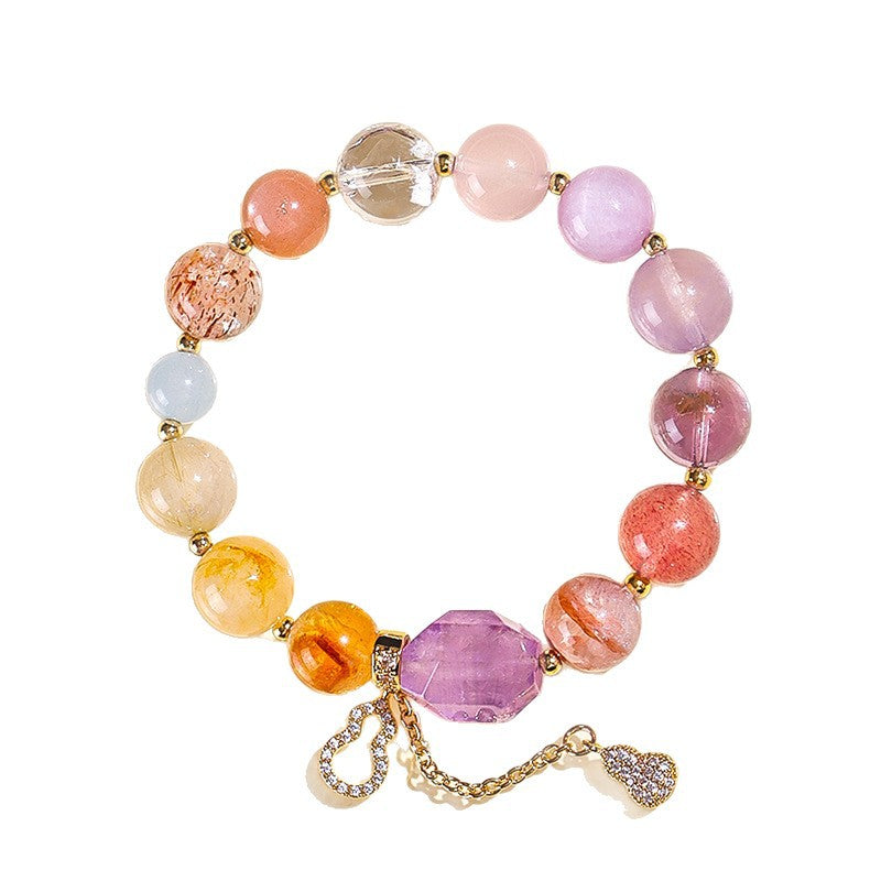 Planderful Fortune's Favor Bracelet – Good Luck Black Gold Super Seven Design