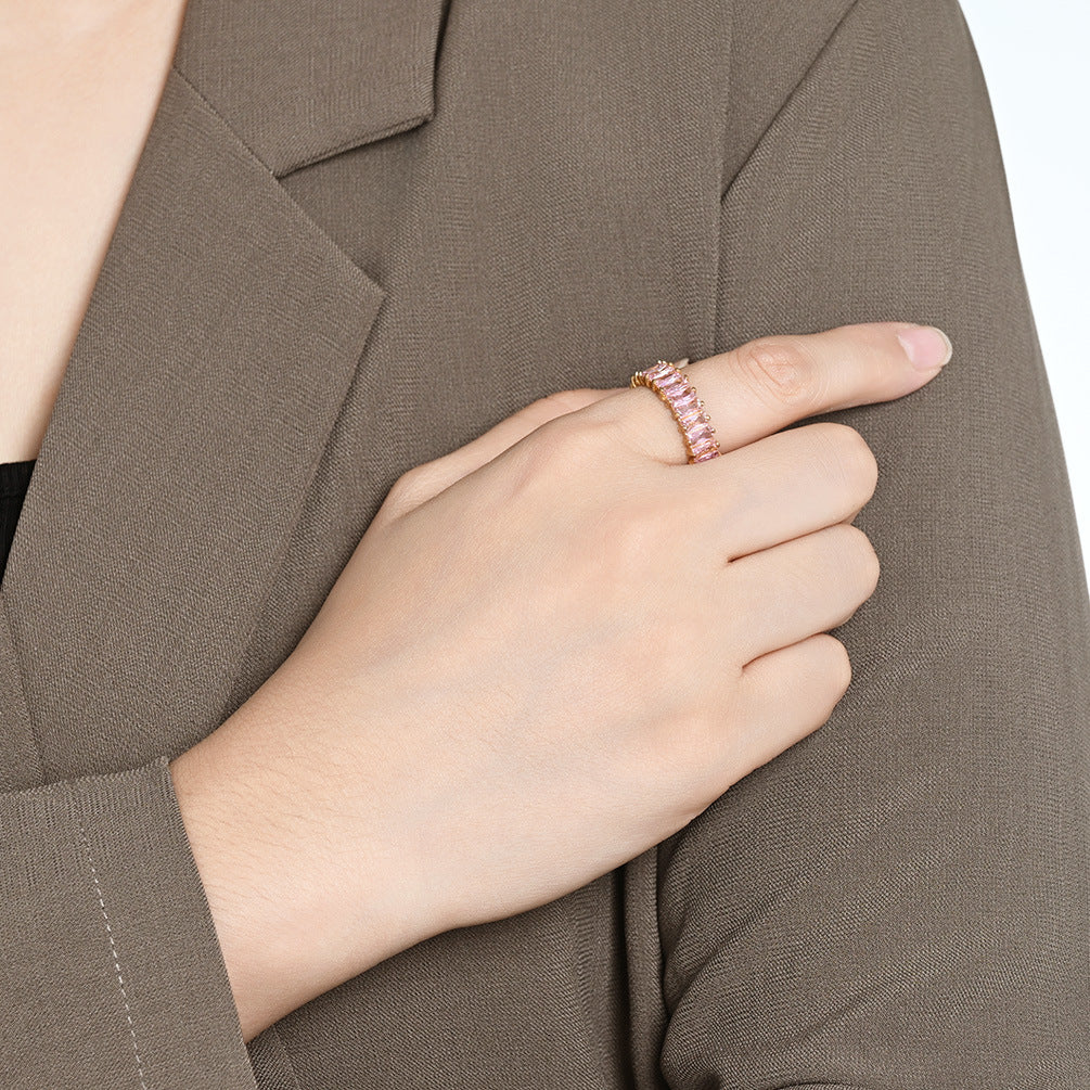 Light Luxury Stainless Steel Women's Ring