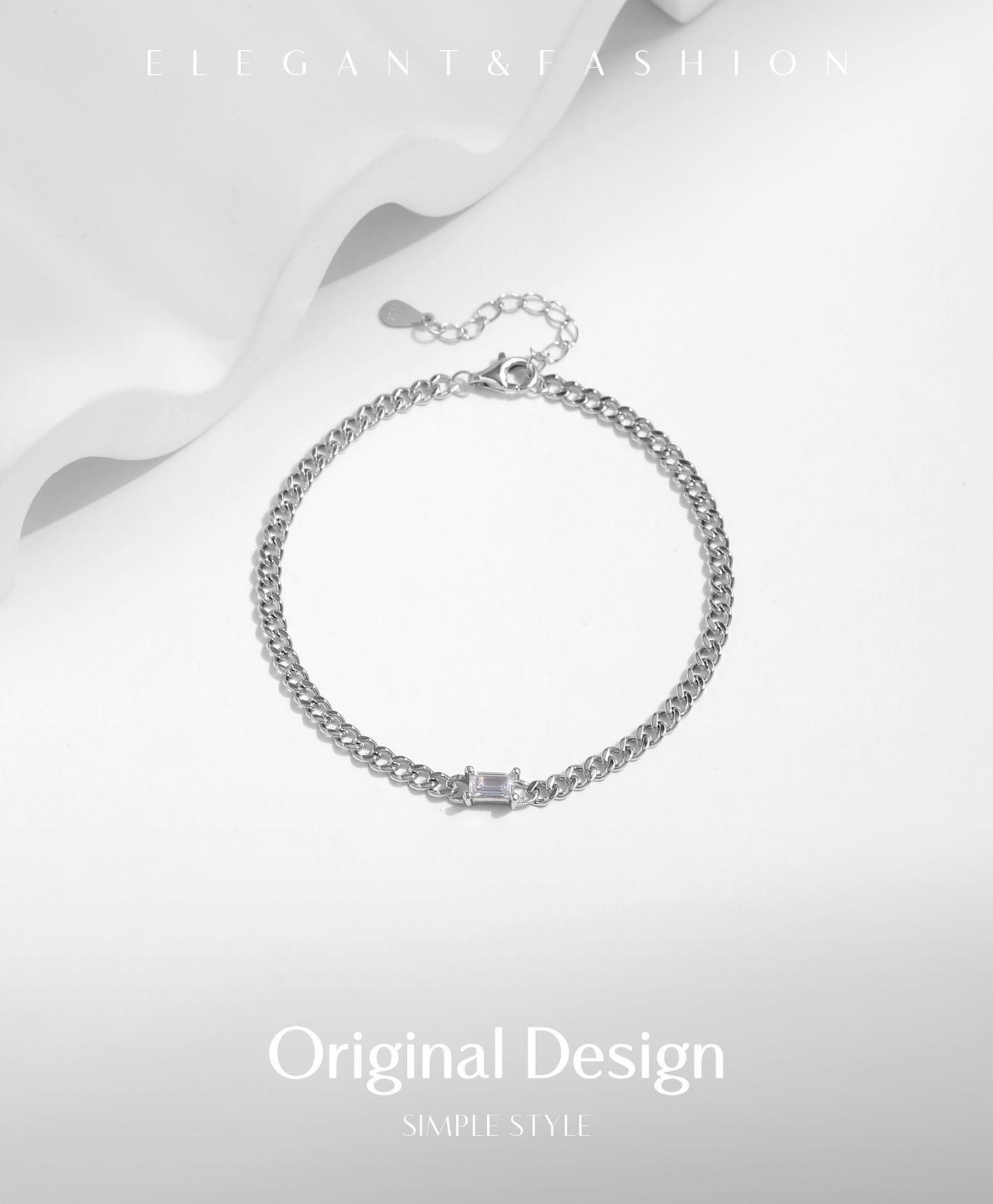 Planderful Everyday Genie Bracelet – Elegant Geometric Design in Sterling Silver