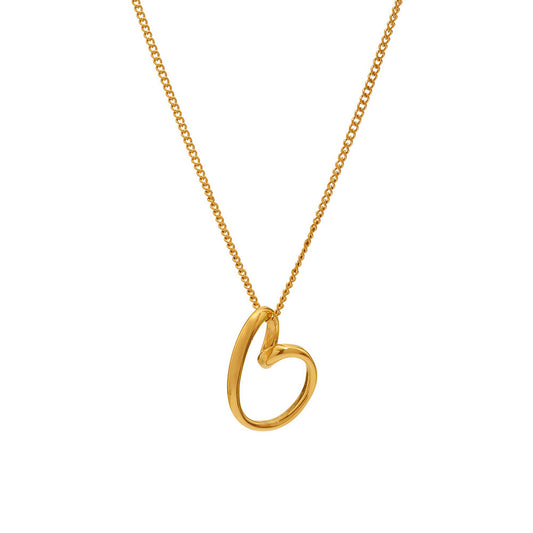 Planderful Hollow Irregular Love Necklace Women 18K Gold