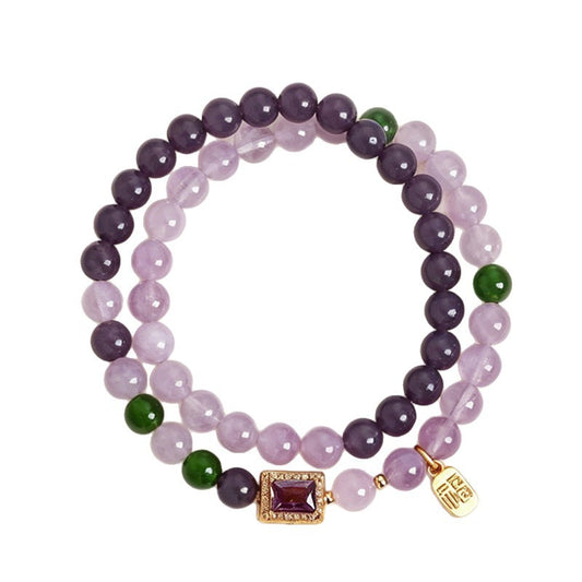 Amethyst Double-Wrap Bracelet