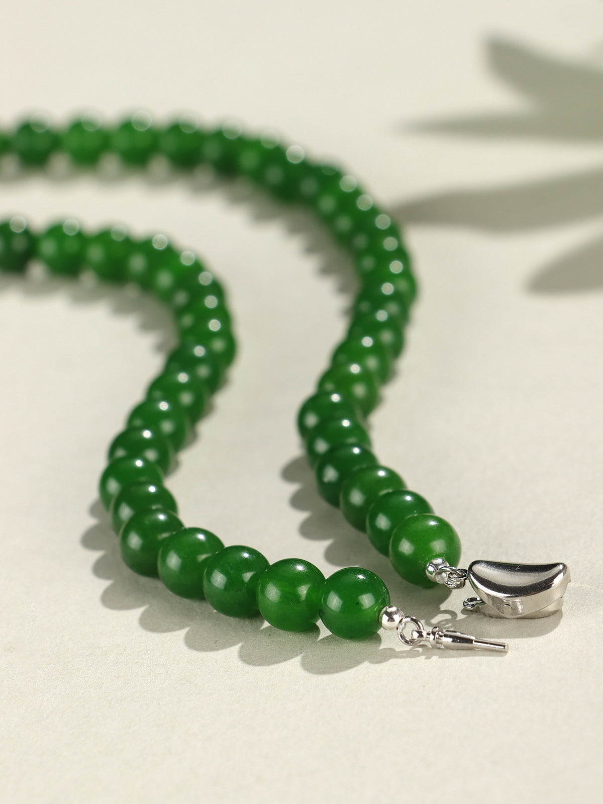 Chalcedony Round Bead Necklace