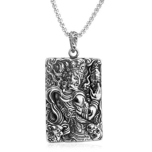 European And American Stainless Steel Mingwang Buddha Pendant