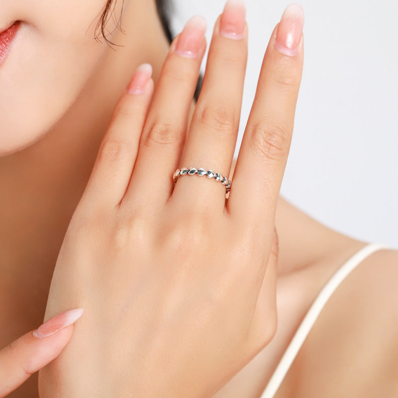 Everyday Genie Sterling Silver Heart Ring for Women, Size 5-9