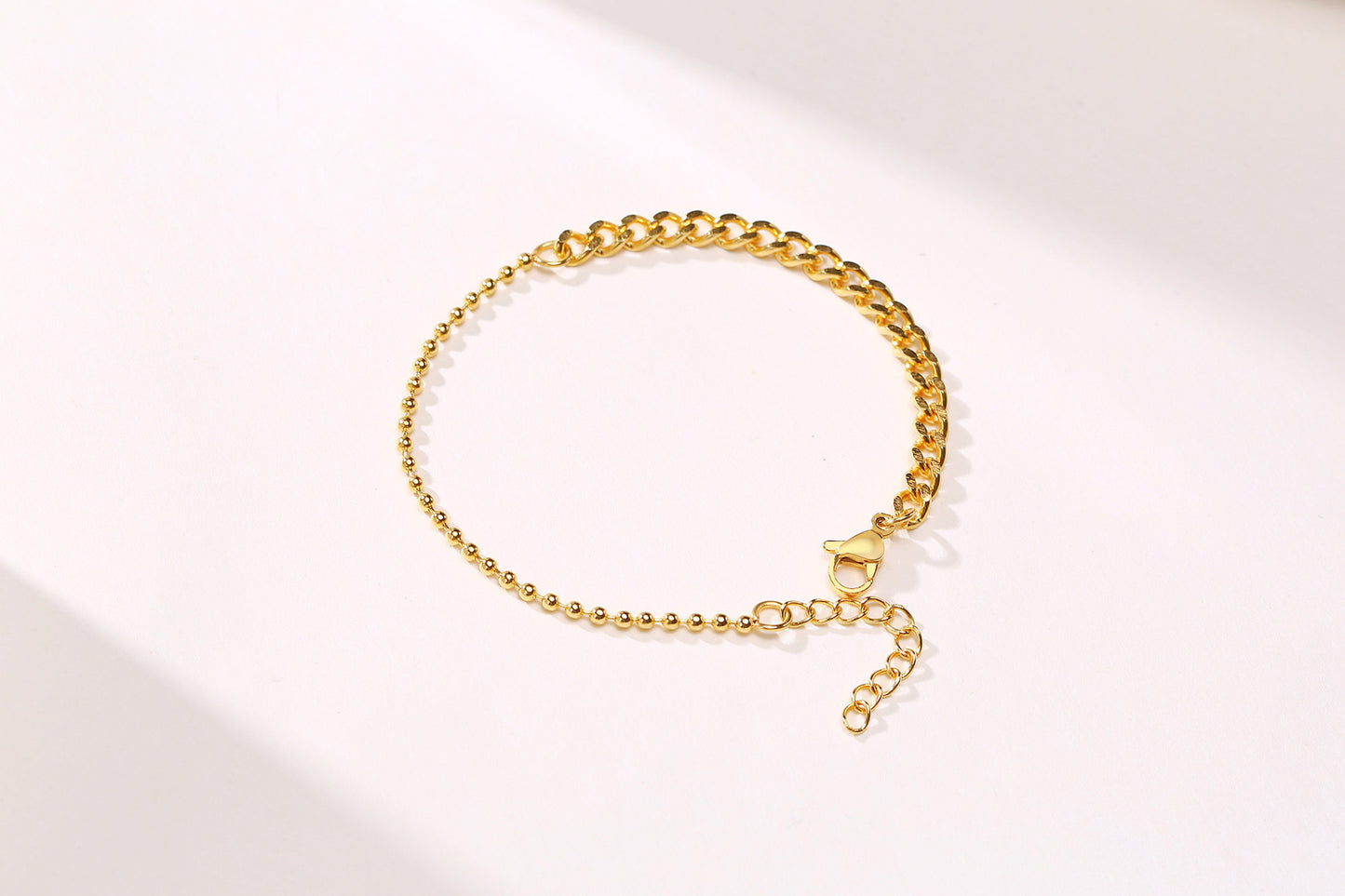 Stainless Steel Grinding Chain Bead Necklace Bracelet Set