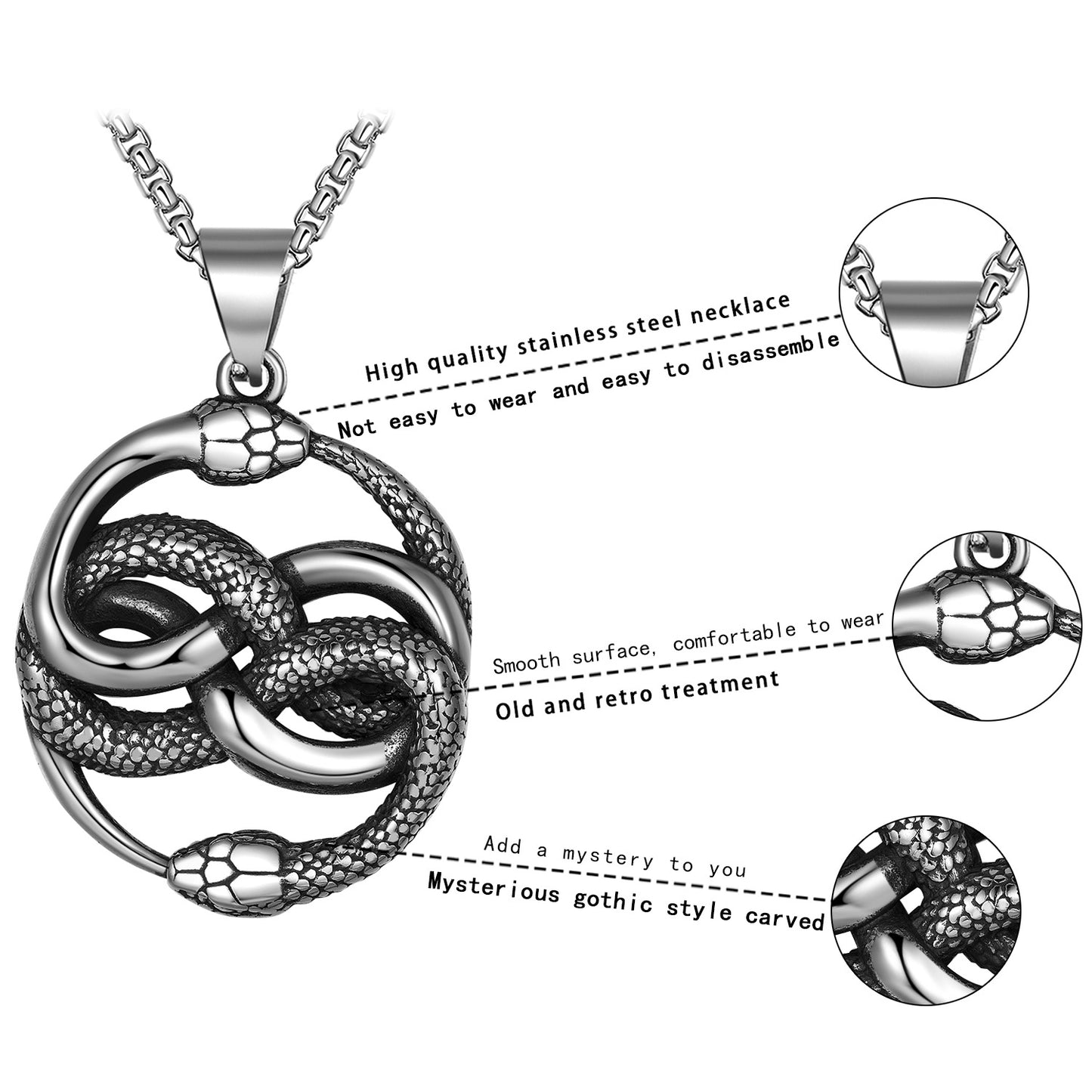 Titanium Steel Necklace – Statement Hip Hop