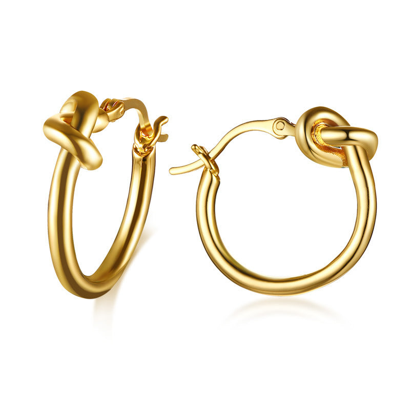 Modern Stainless Steel Earrings — Gold / Silver