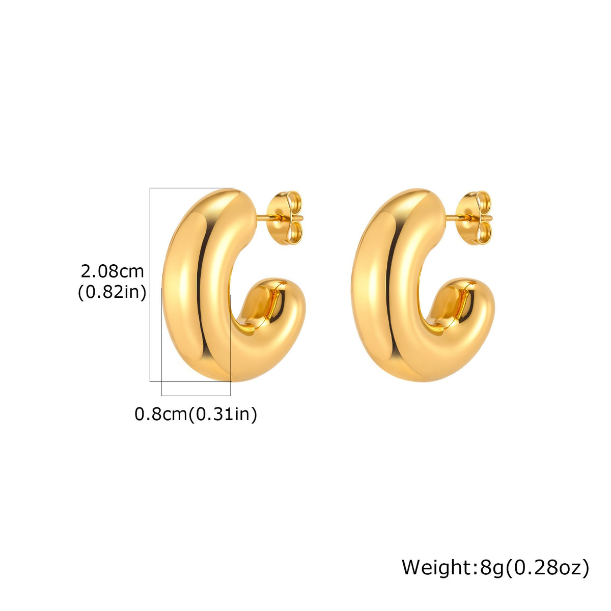 Modern Stainless Steel Earrings — Multiple Styles
