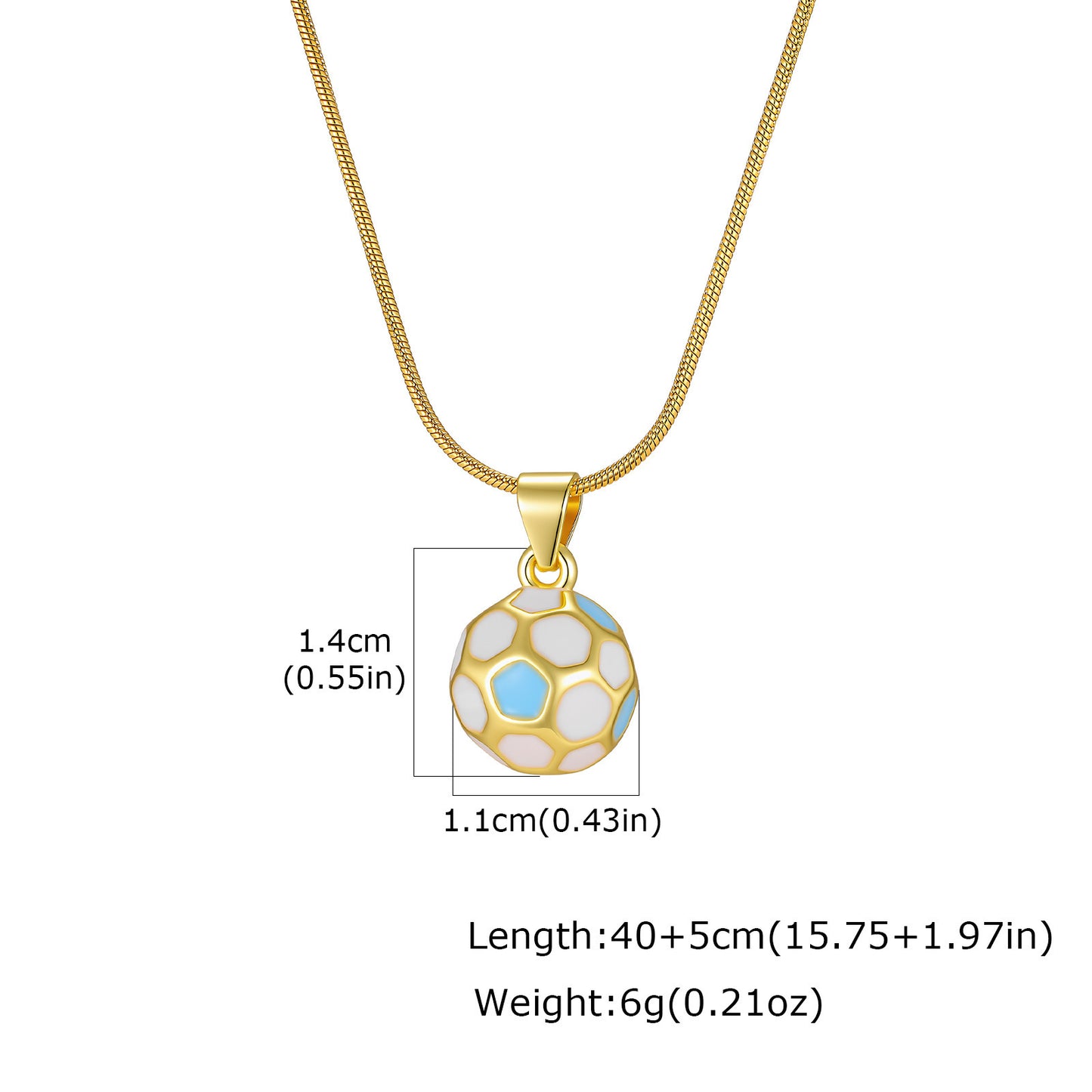 Hot-Selling World Cup Football Pendant Necklace In Europe & America – Copper Sports