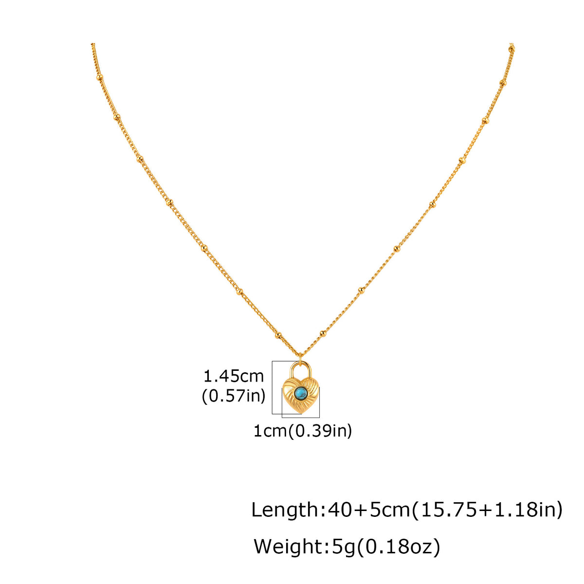 Turquoise Heart Jewelry — Earrings or Necklace