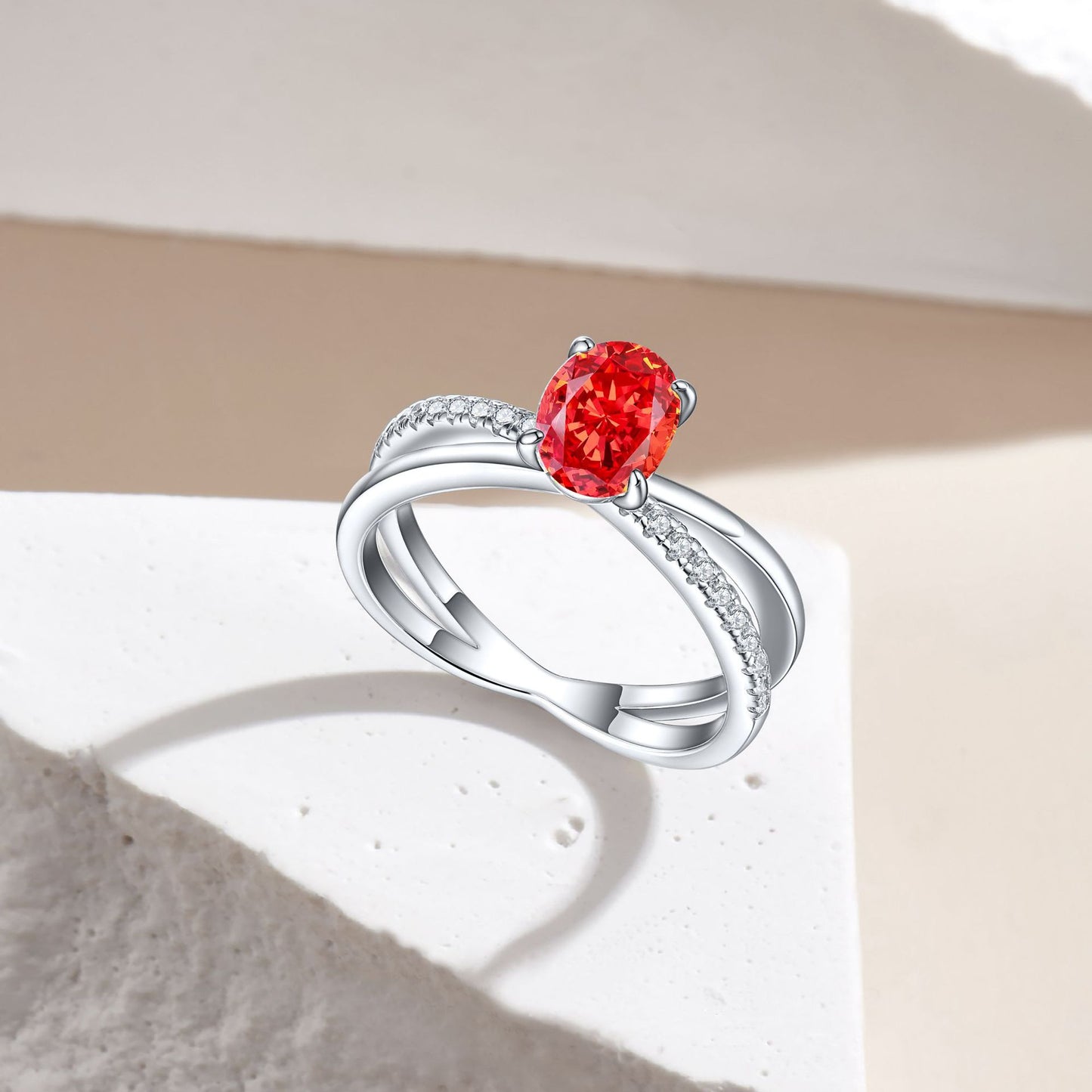 Premium 925 Sterling Silver 1.5ct Flame Ice Flower Cut Ring