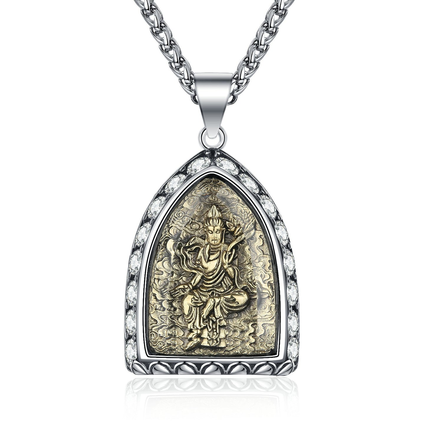 Zircon Necklace - Elegant Zodiac Amulet For Men From Planderful Everyday Genie Collection