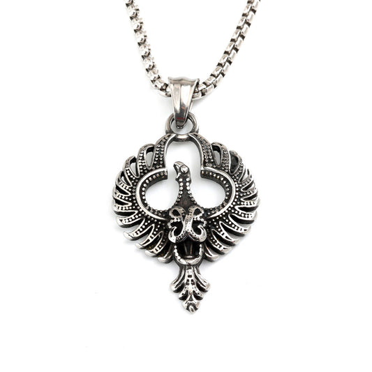 Vintage Viking Stainless Steel Pendant Necklace