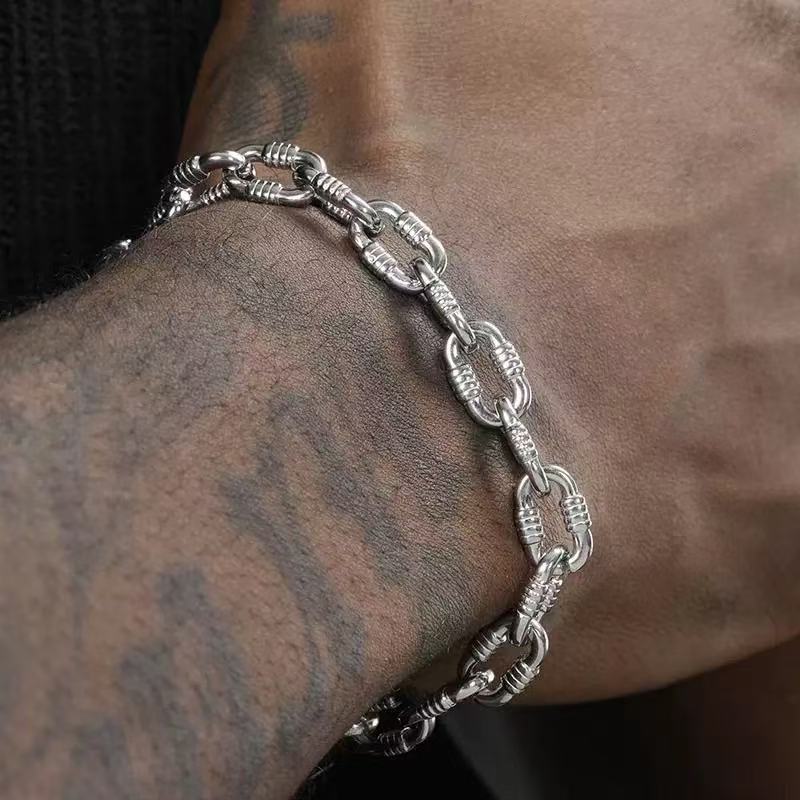 Planderful Jewelry Cuban Link Necklace Steel Modern Hip Hop Inspired Unisex Style