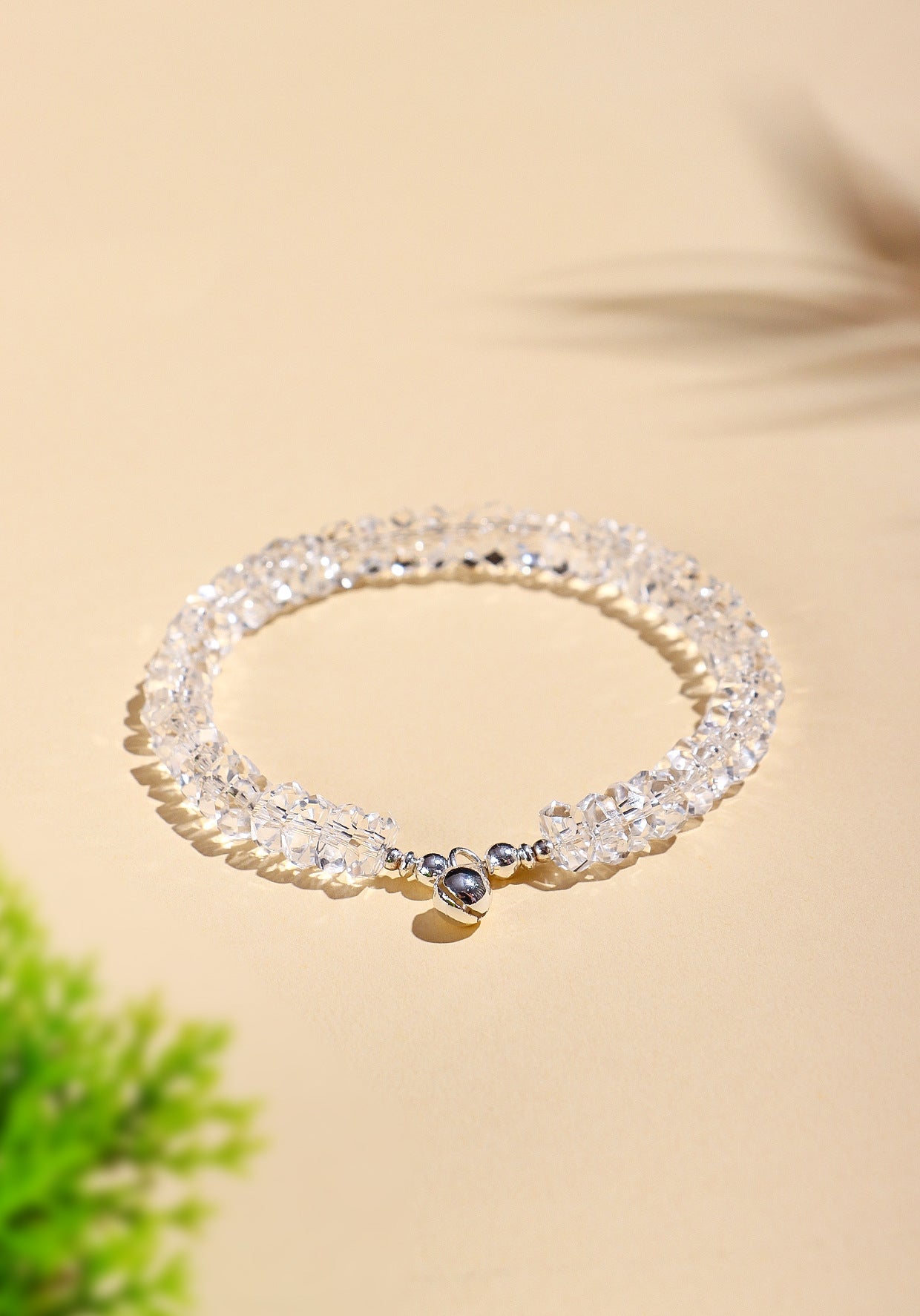 Planderful Fortune's Favor Bracelet – Elegant White Crystal Design