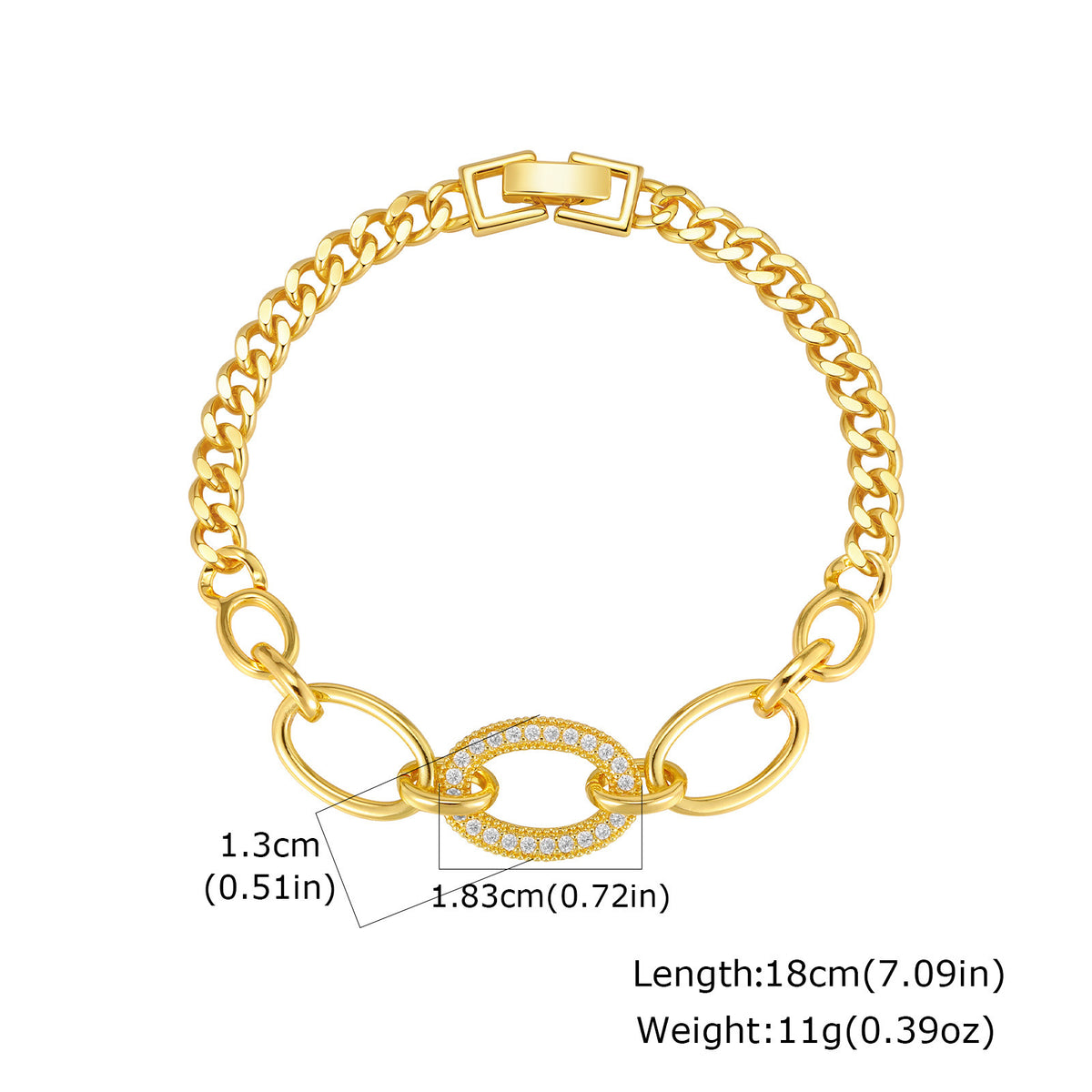 Zircon Copper Bracelet