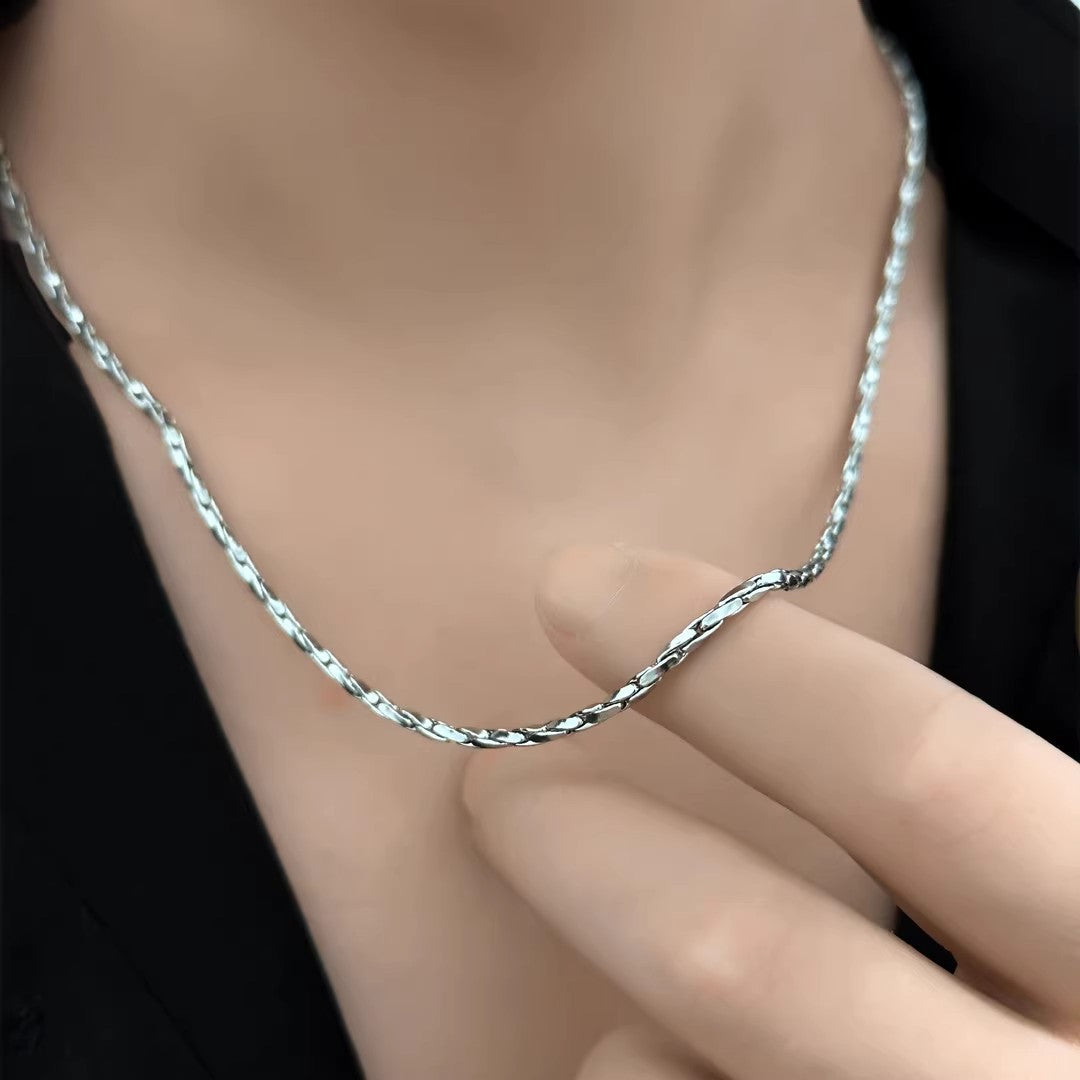 Planderful Jewelry Minimalist Titanium Necklace