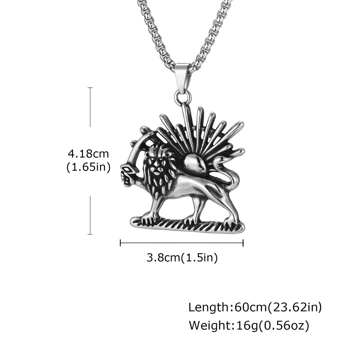 Lion Stainless Steel Pendant