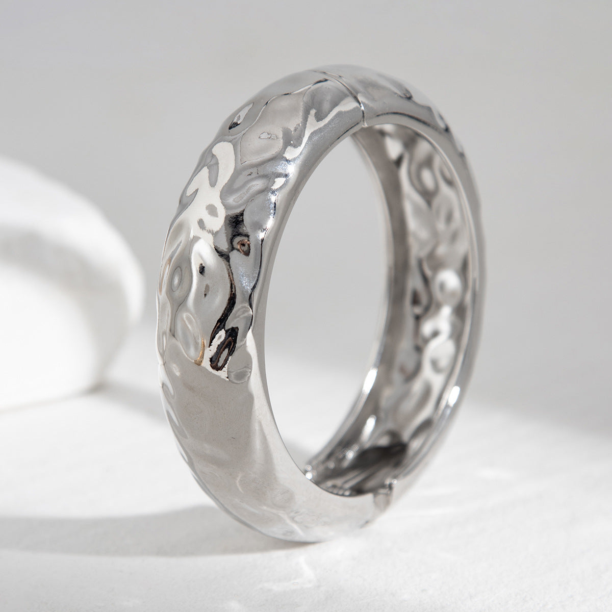 Bracelet Liquid Metal Smooth Spring Bracelet Geometric Wind Texture Wide Bracelet