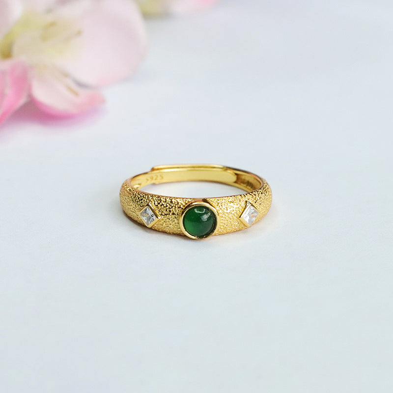Green Jadeite Vintage Ring