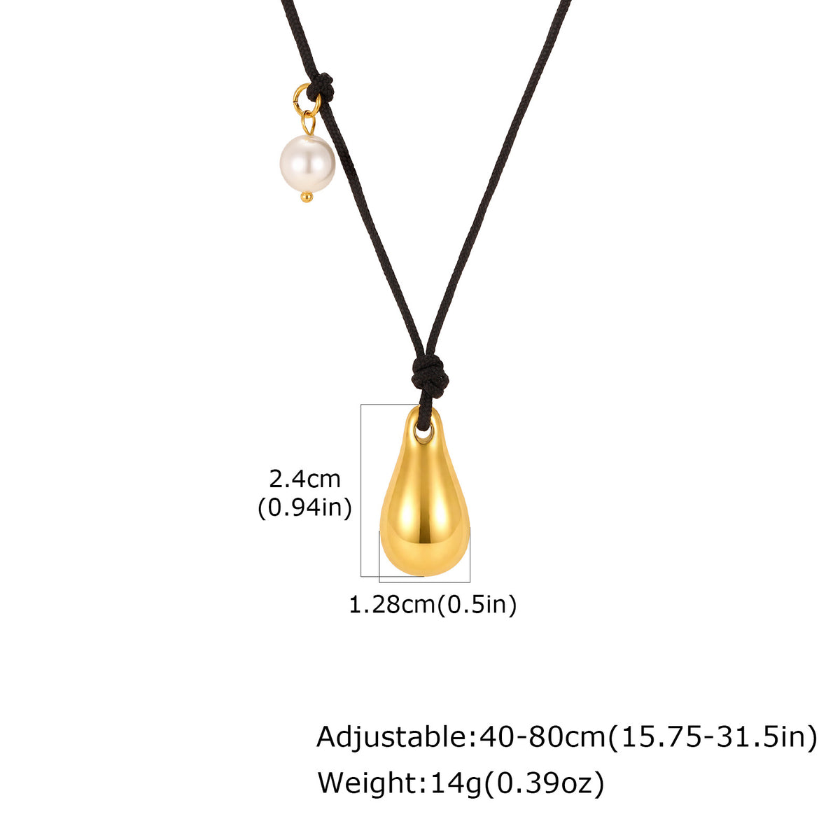 Stainless Steel Geometric Hollow Pendant Star Conch Small Flower Wax Rope Necklace