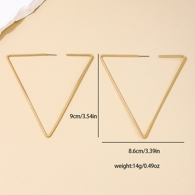 Exaggerated Triangle Statement Earrings - Vienna Verve Collection