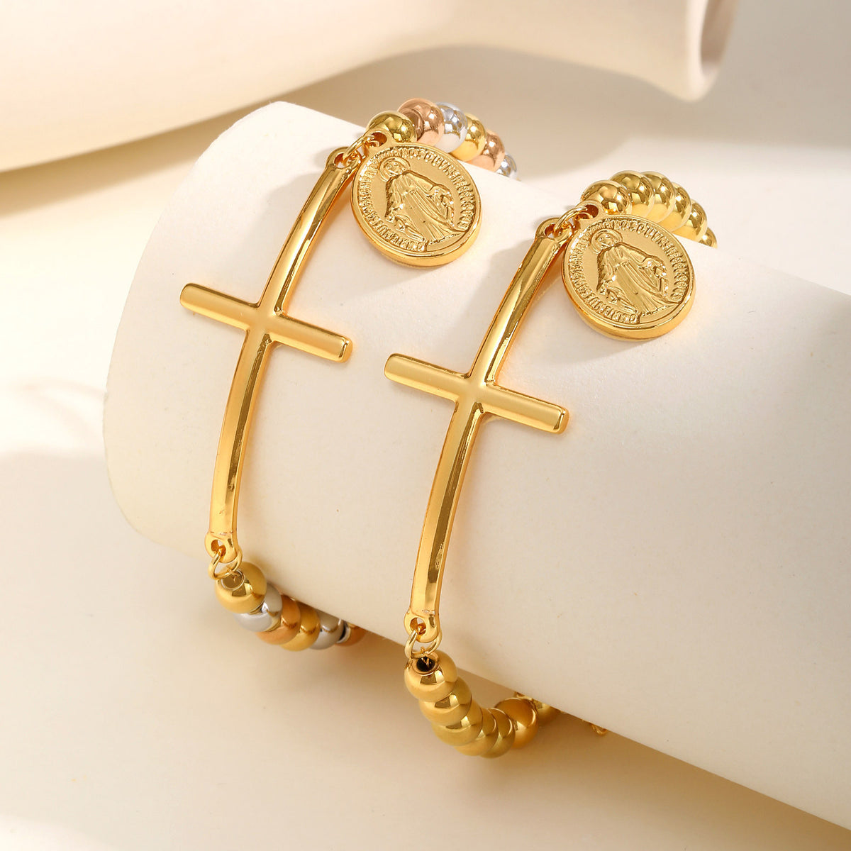 Cross Stainless Steel Bracelet for Women