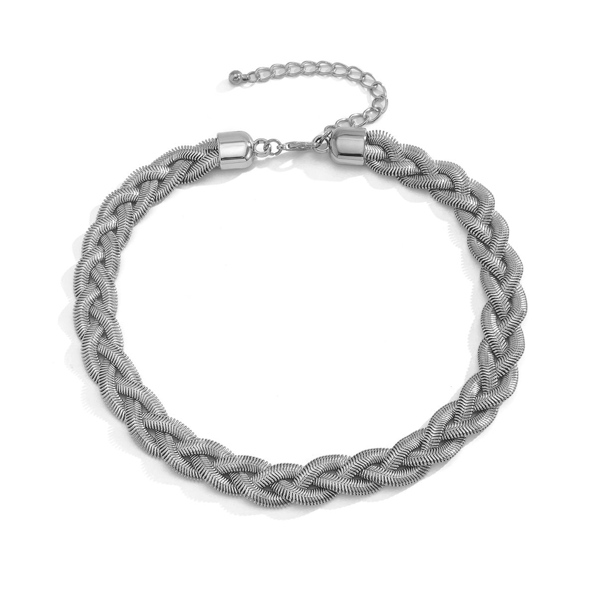 Creative Woven Snake Chain Necklace with a Retro Twist