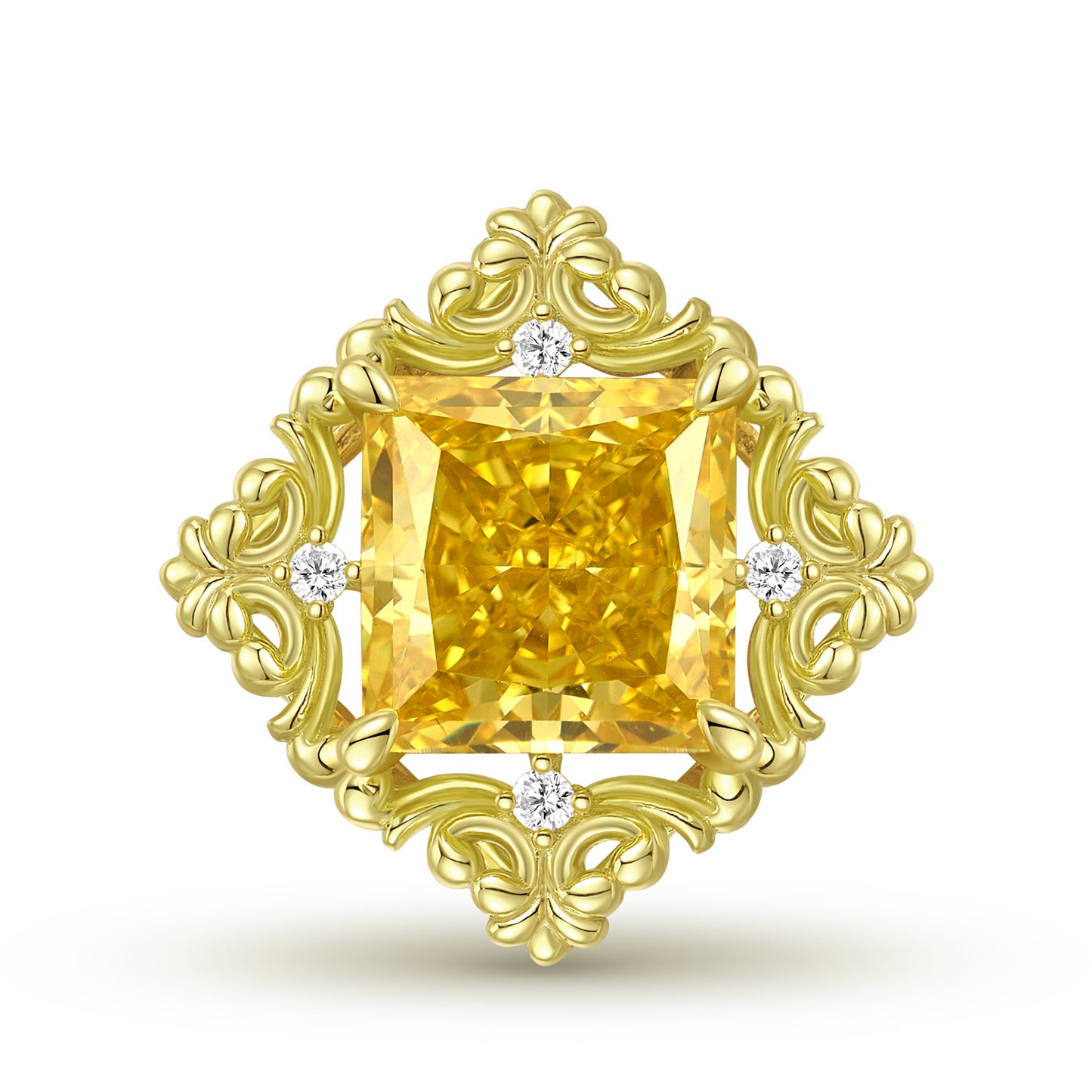 Planderful Everyday Genie Necklace – Elegant Retro Rhombus Pattern in S925 Silver