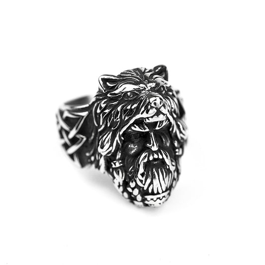 European and American Jewelry Titanium Steel Hip-Hop Ring